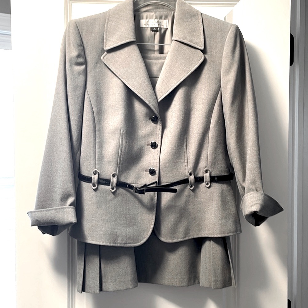 Tahari Herringbone suit